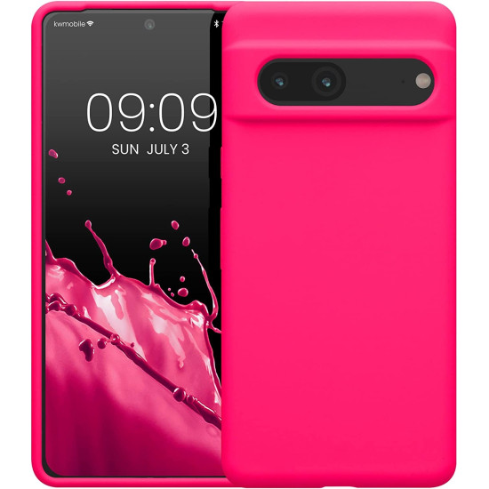 KWmobile Soft Flexible Rubber Cover - Θήκη Σιλικόνης Google Pixel 7 - Neon Pink (59451.77)