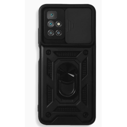Bodycell Armor Slide - Ανθεκτική Θήκη Xiaomi Redmi 10 / Redmi 10 2022 με Κάλυμμα για την Κάμερα & Μεταλλικό Ring Holder - Black (5206015012150)