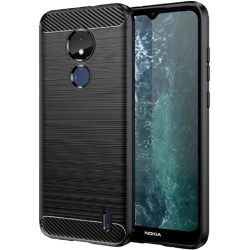 Vivid Carbon Silicone - Θήκη Σιλικόνης Nokia C21 - Black (UNCANOKIAC21BK)