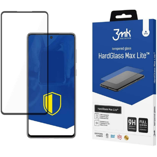 3MK Tempered HardGlass Max Lite - Fullface Αντιχαρακτικό Γυαλί Οθόνης Samsung Galaxy A73 5G - Black (5903108462365)