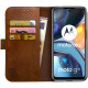 Rosso Element PU Θήκη Πορτοφόλι Motorola Moto G22 - Brown (8719246358432)