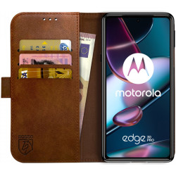 Rosso Element PU Θήκη Πορτοφόλι Motorola Edge 30 Pro - Brown (8719246358449)
