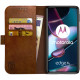 Rosso Element PU Θήκη Πορτοφόλι Motorola Edge 30 Pro - Brown (8719246358449)