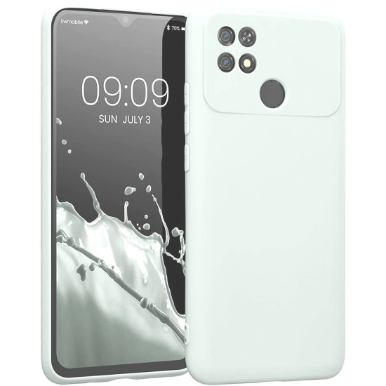 KWmobile Θήκη Σιλικόνης Xiaomi Poco C40 με Πλαίσιο Κάμερας - Cool Mint (59620.200)