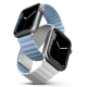 Uniq Revix Μαγνητικό Λουράκι Premium Σιλικόνης Apple Watch Ultra/SE/11/10/9/8/7/6/5/4 (49/46/45/44mm) - White / Blue (UNIQ-45MM-REVWHTBLU)