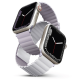 Uniq Revix Μαγνητικό Λουράκι Premium Σιλικόνης Apple Watch Ultra/SE/11/10/9/8/7/6/5/4 (49/46/45/44mm) - Lilac / White (UNIQ-45MM-REVLILWHT)