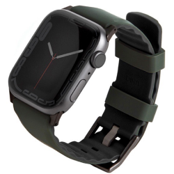 Uniq Linus Αδιάβροχο Λουράκι Premium Σιλικόνης Apple Watch Ultra/SE/11/10/9/8/7/6/5/4 (49/46/45/44mm) - Green (UNIQ-45MM-LINUSGRN)