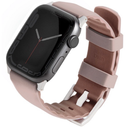 Uniq Linus Αδιάβροχο Λουράκι Premium Σιλικόνης Apple Watch SE/11/10/9/8/7/6/5/4 (42/41/40mm) - Pink (UNIQ-41MM-LINUSPNK)