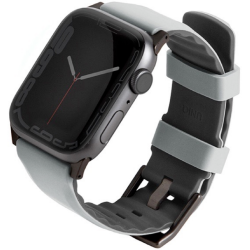 Uniq Linus Αδιάβροχο Λουράκι Premium Σιλικόνης Apple Watch Ultra/SE/11/10/9/8/7/6/5/4 (49/46/45/44mm) - Grey (UNIQ-45MM-LINUSGRY)
