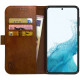 Rosso Element PU Θήκη Πορτοφόλι Samsung Galaxy S22 5G - Brown (8719246352461)