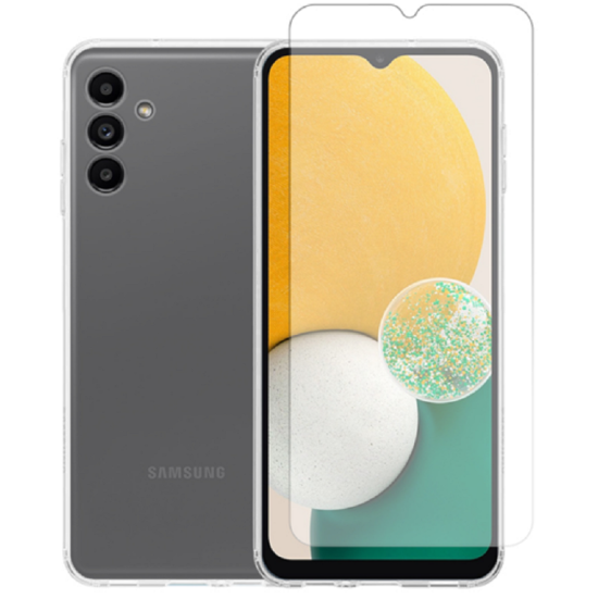 Vivid Σετ Διάφανη Θήκη Σιλικόνης & Tempered Glass - Samsung Galaxy A13 5G - Transparent (VIGELLY256GLASSTN)
