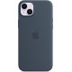 Official Apple Θήκη Σιλικόνης με MagSafe Apple iPhone 14 Plus - Storm Blue (MPT53ZM/A)