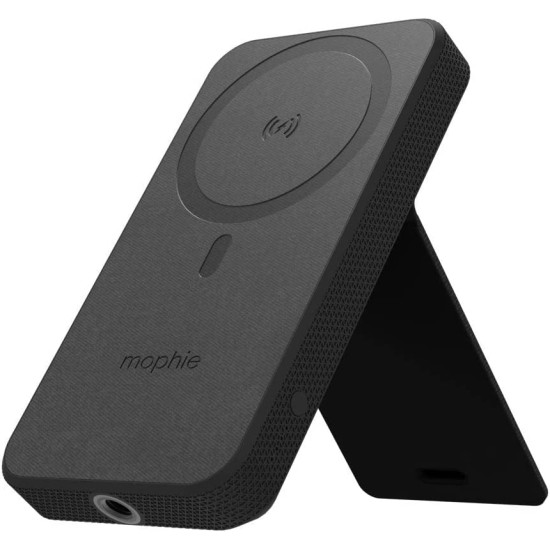 Mophie Snap+ Powerstation Stand - PowerBank / Βάση Ασύρματης Φόρτισης Qi & MagSafe με / 1 x Υποδοχή για 1/4 Τρίποδο / 1 x Type-C - 10000mAh - 15W - Black (401107914)
