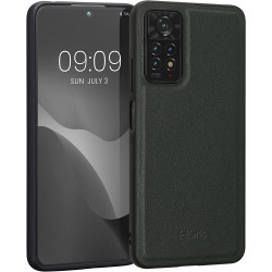 Kalibri Σκληρή Δερμάτινη Θήκη με TPU Bumper - Xiaomi Redmi Note 11 Pro / Redmi Note 12 Pro 4G - Dark Green (58780.80)