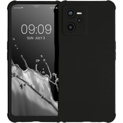 KWmobile Θήκη Σιλικόνης Realme Narzo 50A Prime με Πλαίσιο Κάμερας και TPU Bumper - Black Matte (59925.47)