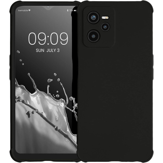 KWmobile Θήκη Σιλικόνης Realme Narzo 50A Prime με Πλαίσιο Κάμερας και TPU Bumper - Black Matte (59925.47)