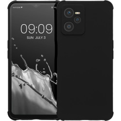 KWmobile Θήκη Σιλικόνης Realme C35 με Πλαίσιο Κάμερας και TPU Bumper - Black Matte (60000.47)