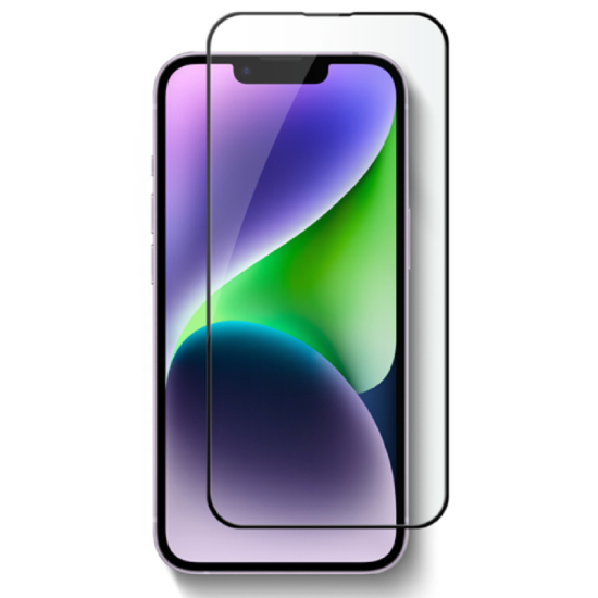 Vivid Full Face Tempered Glass - Αντιχαρακτικό Γυαλί Οθόνης Apple iPhone 14 / 13 / 13 Pro - Black (VITEMP196BK)
