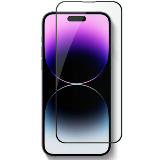 Vivid Full Face Tempered Glass - Αντιχαρακτικό Γυαλί Οθόνης Apple iPhone 14 Pro - Black (VITEMP297BK)