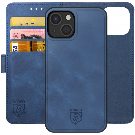 Rosso Element 2 in 1 - PU Θήκη Πορτοφόλι Apple iPhone 13 mini - Blue (8719246324987)