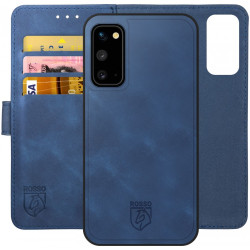 Rosso Element 2 in 1 - PU Θήκη Πορτοφόλι Samsung Galaxy S20 - Blue (8719246324925)