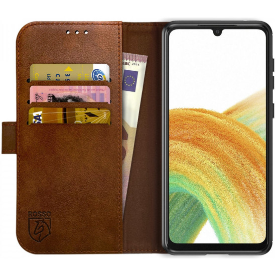 Rosso Element PU Θήκη Πορτοφόλι Samsung Galaxy A33 5G - Brown (8719246360404)