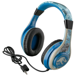 eKids Jurassic World - Ενσύρματα Ακουστικά Κεφαλής για Παιδιά με Ασφαλή Μέγιστη Ένταση Ήχου & 1 x Θύρα Jack 3.5mm - Light Blue / White (JW-140.UFX)
