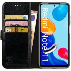 Rosso Element PU Θήκη Πορτοφόλι Xiaomi Redmi Note 11 / 11S - Black (8719246360923)