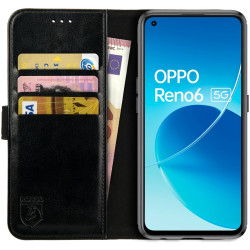 Rosso Element PU Θήκη Πορτοφόλι Oppo Reno6 5G - Black (8719246365959)