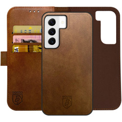 Rosso Element 2 in 1 - PU Θήκη Πορτοφόλι Samsung Galaxy S22 Plus 5G - Brown (8719246344718)