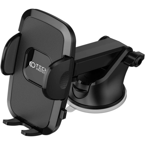 Tech-Protect V3 Universal Dashboard & Windshield Car Mout - Ρυθμιζόμενη Βάση Στήριξης Κινητών / Smartphone 4.7" - 6.9" με Βεντούζα για Ταμπλό / Παρμπρίζ Αυτοκινήτων - Black (9589046926778)