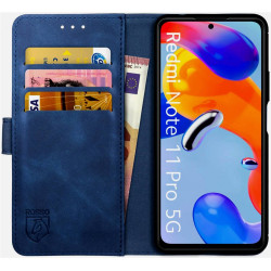 Rosso Element PU Θήκη Πορτοφόλι Xiaomi Redmi Note 11 Pro / Redmi Note 12 Pro 4G - Blue (8719246353628)