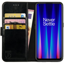 Rosso Element PU Θήκη Πορτοφόλι OnePlus Nord CE 2 5G - Black (8719246353581)