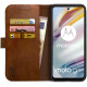 Rosso Element PU Θήκη Πορτοφόλι Motorola Moto G60 - Brown (8719246366062)