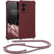KWmobile Matte Θήκη Σιλικόνης με Λουράκι Λαιμού Realme Narzo 50 5G - Bordeaux Violet (60038.187)
