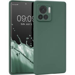 KWmobile Soft Flexible Rubber Cover - Θήκη Σιλικόνης Motorola Edge 30 Ultra - Forest Green (60071.166)