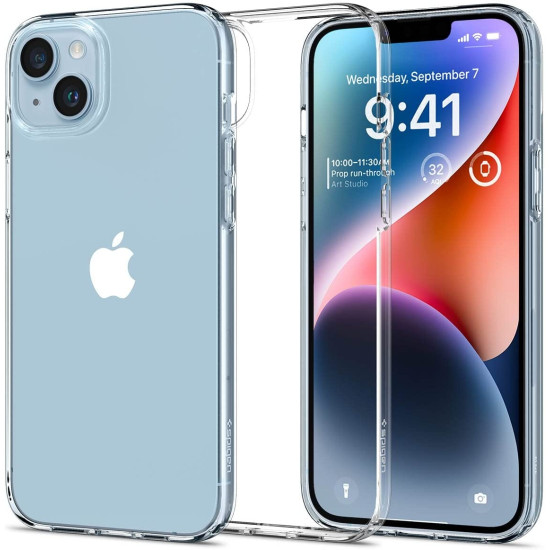 Spigen Liquid Crystal Θήκη Σιλικόνης Apple iPhone 15 Plus / 14 Plus - Crystal Clear (ACS04887)
