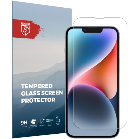 Rosso Tempered Glass - Αντιχαρακτικό Προστατευτικό Γυαλί Οθόνης Apple iPhone 14 - Clear (8719246369650)