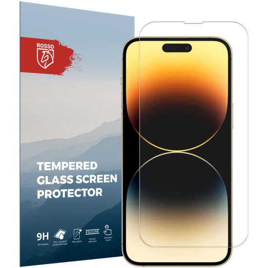 Rosso Tempered Glass - Αντιχαρακτικό Προστατευτικό Γυαλί Οθόνης Apple iPhone 14 Pro Max - Clear (8719246369681)