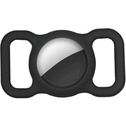 Tech-Protect Smooth Case Pet - Θήκη Σιλικόνης Apple AirTag 2 / 1 για Κολάρο Κατοικιδίων - Black (3926 90 97BK)