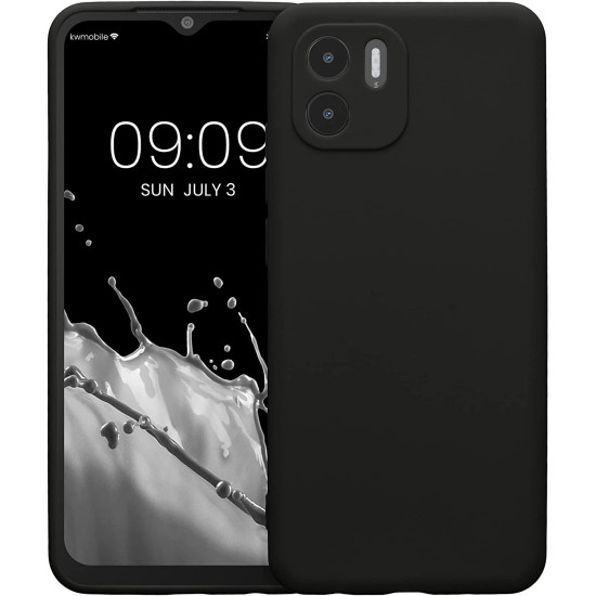 KWmobile Θήκη Σιλικόνης Xiaomi Redmi A1 με Πλαίσιο Κάμερας - Black Matte (60137.47)