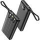 Veger PowerBank C10 - Φορητή Μπαταρία Φόρτισης με Ενσωματωμένα Καλώδια Type-C / USB-A / Lightning / MicroUSB και 1 x USB-A Θύρα - 10000mAh - Black (VP1116)