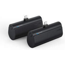Veger PowerBank PlugOn-L - Φορητή Μπαταρία Φόρτισης με Ενσωματωμένο Lightning - 5000mAh - 20W - Black (V0556P)