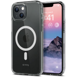 Crong Clear MagCover Διάφανη Θήκη MagSafe με TPU Bumper Apple iPhone 14 Plus - Clear (CRG-CLRM-IP1467-TRS)