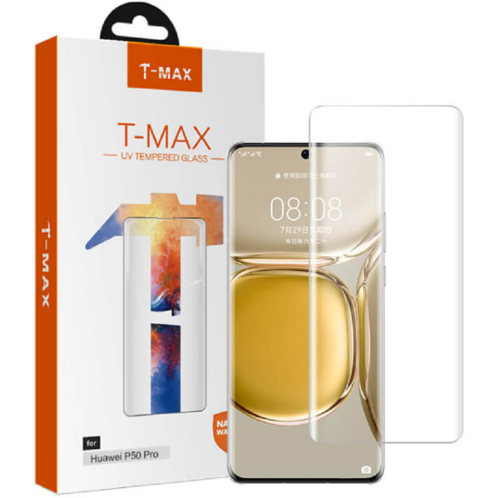 T-MAX Liquid Full Glue 3D Tempered Glass - Σύστημα Προστασίας Οθόνης Huawei P50 Pro (5206015053115)