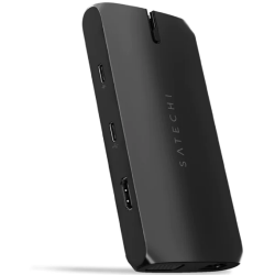 Satechi Αντάπτορας USB-C On The Go Multiport με 2 x Type-C / 2 x USB-A 3.0 / 1 x Gigabit Ethernet / 1 x HDMI 4K / 1 x VGA 1080P / 1 x SD & MicroSD - Black (ST-UCMBAK)