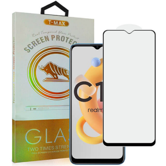T-Max Premium 3D Tempered Glass Full Glue Fluid Despensing - Αντιχαρακτικό Γυαλί Οθόνης Realme C11 2021 - Black (5206015011054)