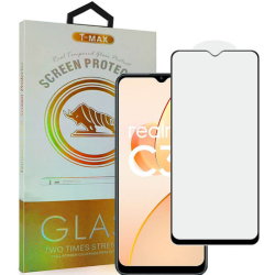 T-Max Premium 3D Tempered Glass Full Glue Fluid Despensing - Αντιχαρακτικό Γυαλί Οθόνης Realme C31 - Black (5206015011078)