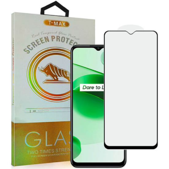 T-Max Premium 3D Tempered Glass Full Glue Fluid Despensing - Αντιχαρακτικό Γυαλί Οθόνης Realme C35 - Black (5206015011085)