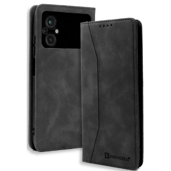 Bodycell Θήκη - Πορτοφόλι Xiaomi Poco M5 - Black (5206015017230)